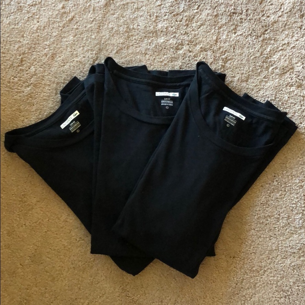 NWOT • Lacoste Slim Fit Tees